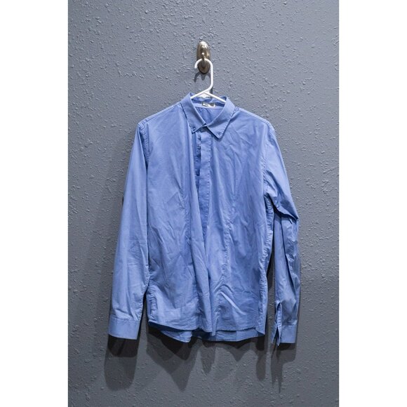 oHoo Blue Dress Shirt, Size Large - Picture 1 of 2